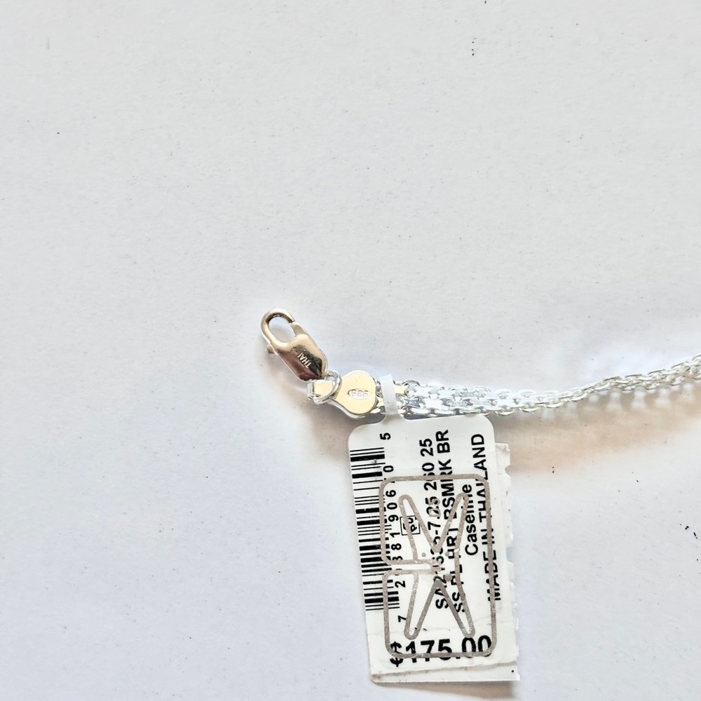 Brand Name Sterling Silver Heart Chain Bracelet - Picture 3 of 3